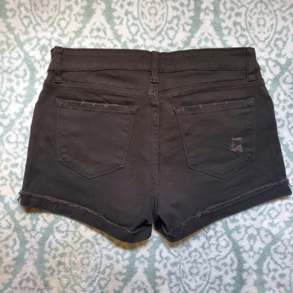 STS BLUE (SEETHRUSOUL) Mid-Rise Boyfriend Distressed Denim Shorts - Picture 4 of 8